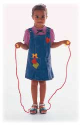 girl skipping rope